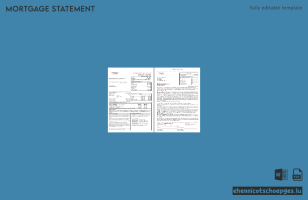 Kontoauszug der University of Southern Indiana (USA) im Word- und PDF-Format, 3 Seiten, Beispielvorschau (1-2)